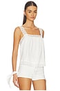 view 2 of 4 Soriya Square Neck Top in White