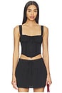view 1 of 4 Elaine Corset Top in Black