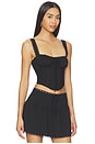 view 2 of 4 Elaine Corset Top in Black
