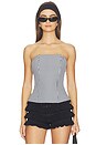 view 1 of 5 Tina Corset Top in Black Gingham