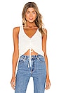 view 1 of 4 Khloe Ruched Knit Top in White