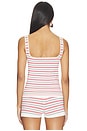 view 3 of 5 Tameka Knit Top in Red & Navy Stripe