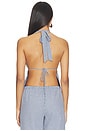 view 3 of 5 Ruthie Halter Top in Blue Gingham
