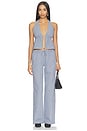 view 4 of 5 Ruthie Halter Top in Blue Gingham