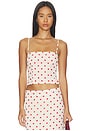 view 1 of 4 Annie Cami Top in Cream & Red Dot
