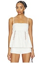 view 1 of 4 Gwen Babydoll Top in White