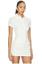 view 2 of 4 Abril Button Up Top in White