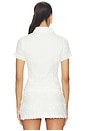 view 3 of 4 Abril Button Up Top in White