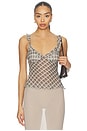 view 1 of 4 Ariadne Top in Brown Plaid