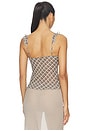 view 3 of 4 Ariadne Top in Brown Plaid