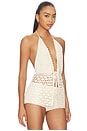 view 2 of 5 Alice Tie Front Top in Ivory