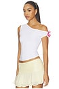 view 2 of 4 Neha Asymmetrical Top in White