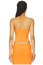 view 3 of 4 Yanisha Halter Top in Orange