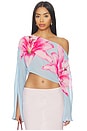view 1 of 4 Shirley Off Shoulder Top in Blue Floral