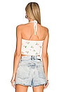 view 3 of 4 Elena Daisy Halter Top in White Multi