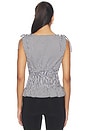 view 3 of 5 Milcah Top in Black Gingham