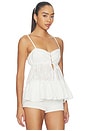 view 2 of 5 Anisha Babydoll Top in White