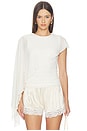 view 1 of 5 Elvira Cape Top in Ivory