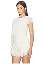 view 3 of 5 Elvira Cape Top in Ivory