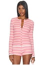 view 1 of 5 Cynthia Cardigan in Pink Stripe