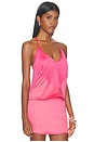 view 2 of 4 Inez Fringe Top in Watermelon Pink