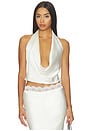 view 1 of 4 Rowan Drape Top in Ivory