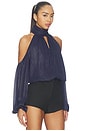 view 2 of 5 Araya Cold Shoulder Top in Navy