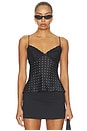 view 1 of 5 Oaklan Top in Black & White Dot