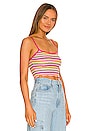 view 2 of 4 Emmalynn Striped Crop Top in Pink Multi