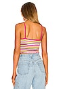 view 3 of 4 Emmalynn Striped Crop Top in Pink Multi