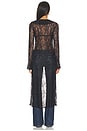 view 4 of 3 Alisia Duster Top in Black Lace