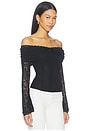 view 2 of 4 Annabelle Off Shoulder Top in Black