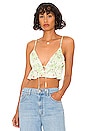 view 1 of 4 Mabel Tie Ruched Top in Green Floral