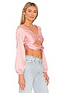 view 2 of 4 Lorelei Twist Front Top in Rose Pink