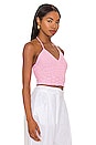 view 2 of 4 Top halter de crochet Elise in Pink