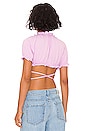 view 3 of 4 Francisca Wrap Tie Top in Lavender