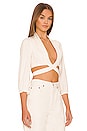 view 2 of 4 Danna Tie Back Top in Ivory