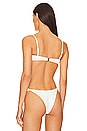view 4 of 5 Amelia Ruffle Bikini Top in White