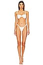 view 5 of 5 Amelia Ruffle Bikini Top in White