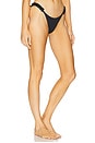 view 2 of 4 Amelia Ruffle Bikini Bottom in Black