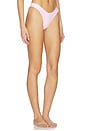 view 2 of 4 Bella Bikini Bottom in Pink & White Stripe