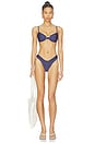 view 4 of 4 Riley Bikini Bottom in Blue Denim