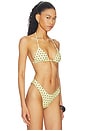 view 2 of 4 TOP BIKINI MILEY in Yellow & Brown Dot