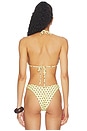 view 3 of 4 TOP BIKINI MILEY in Yellow & Brown Dot