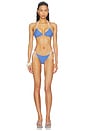 view 4 of 6 BAS DE MAILLOT DE BAIN MONICA in Blue & White Stripe