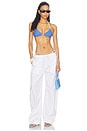view 5 of 6 BAS DE MAILLOT DE BAIN MONICA in Blue & White Stripe