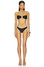 view 4 of 4 Mahala Bandeau Bikini Top in Black