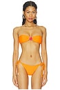 view 1 of 6 Abilene Bandeau Bikini Top in Orange