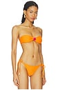 view 3 of 6 Abilene Bandeau Bikini Top in Orange