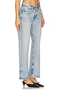 view 2 of 6 Wildwood Straight Low Jeans in Light Blue